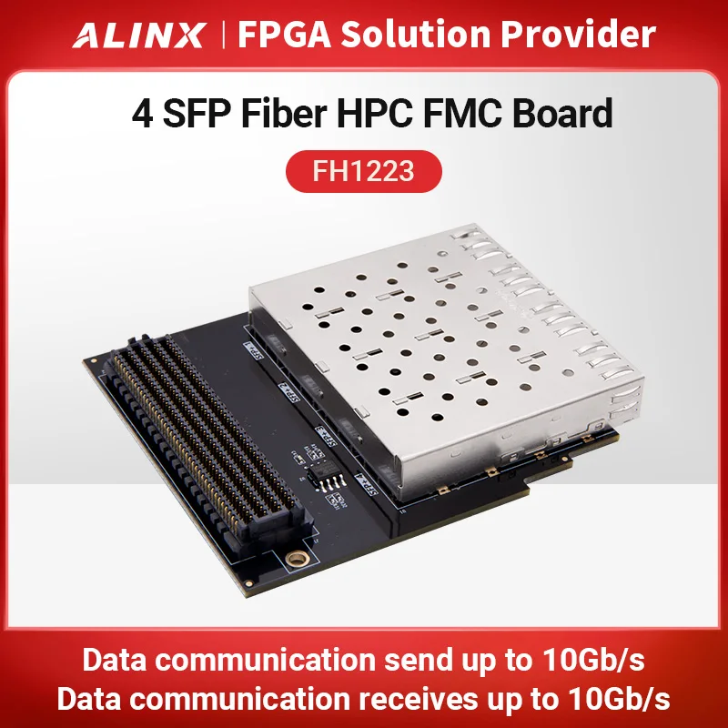 

Alinx 4 * оптический волоконный интерфейс SFP HPC FMC плата FH1223
