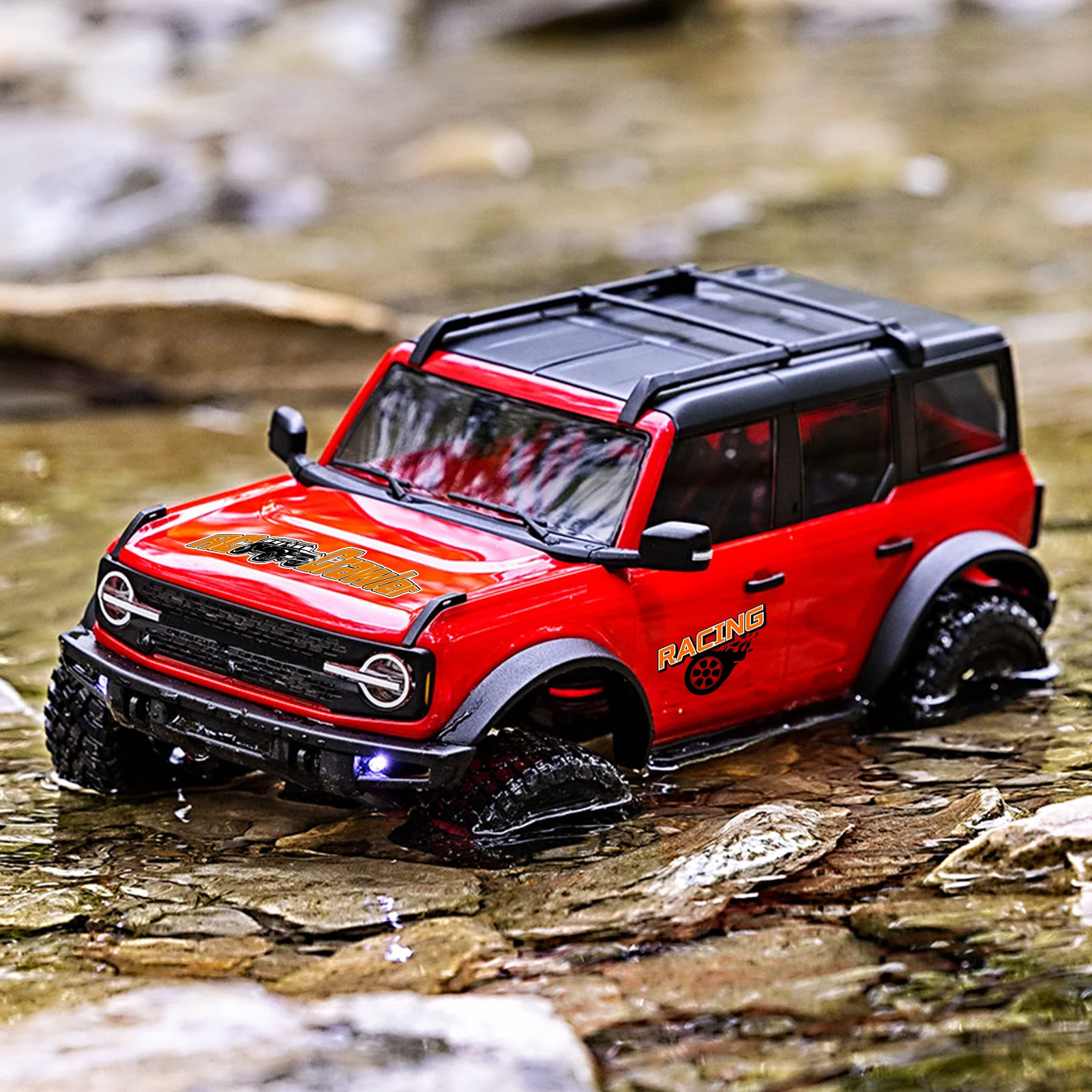 Feuille complète d'autocollants sponsor RC pour voitures sur chenilles 1/24, compatibles TRX4M SCX24 AX24