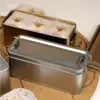 New Metal Rectangular Iron Box Old-fashioned with Lid Cake Packaging Box Durable Storage Box Candy Box 5