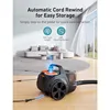 Aspiron Canister Vacuum Cleaner, 1200W Lightweight Bagless Vacuum Cleaner, 3.7QT Capacity, Automatic Cord Rewind, 5 Tools 4