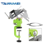 TAIMIMEI 360 Degrees Bench Vise Home Table Vise Clamp-On Vise Aluminum Alloy Swivel Rotating Universal Clamp 1