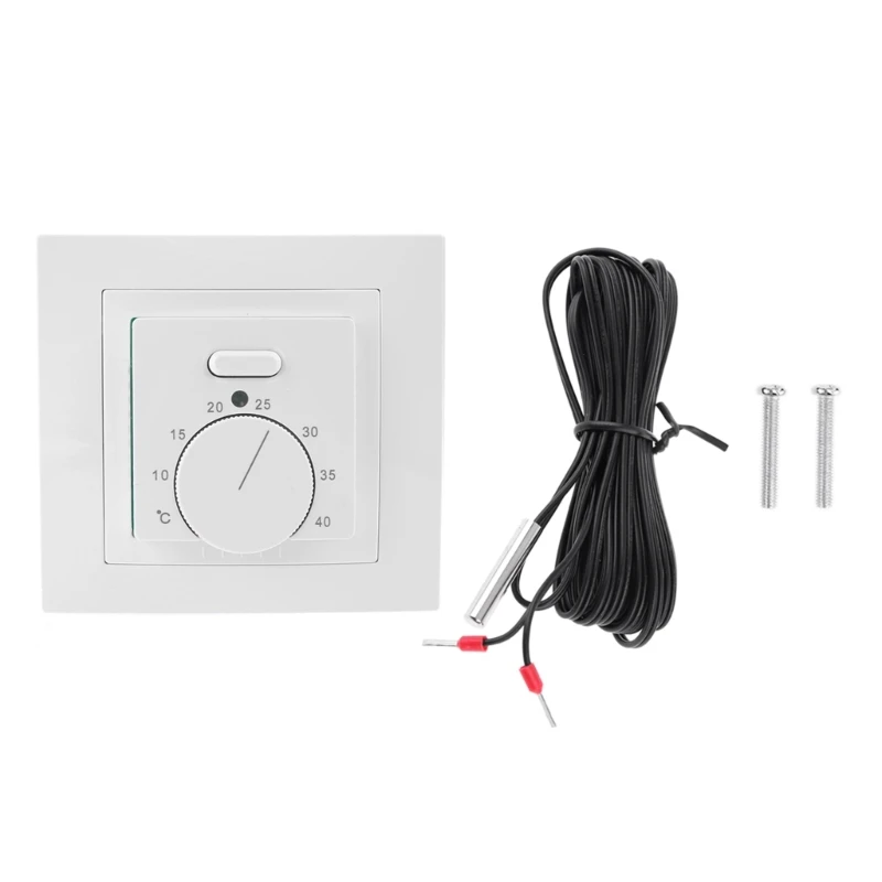 67JE 16A 220~240VAC Room Mechanical Thermostat Control Electric Floor  Heating Temperature Controller Energy Saving - AliExpress