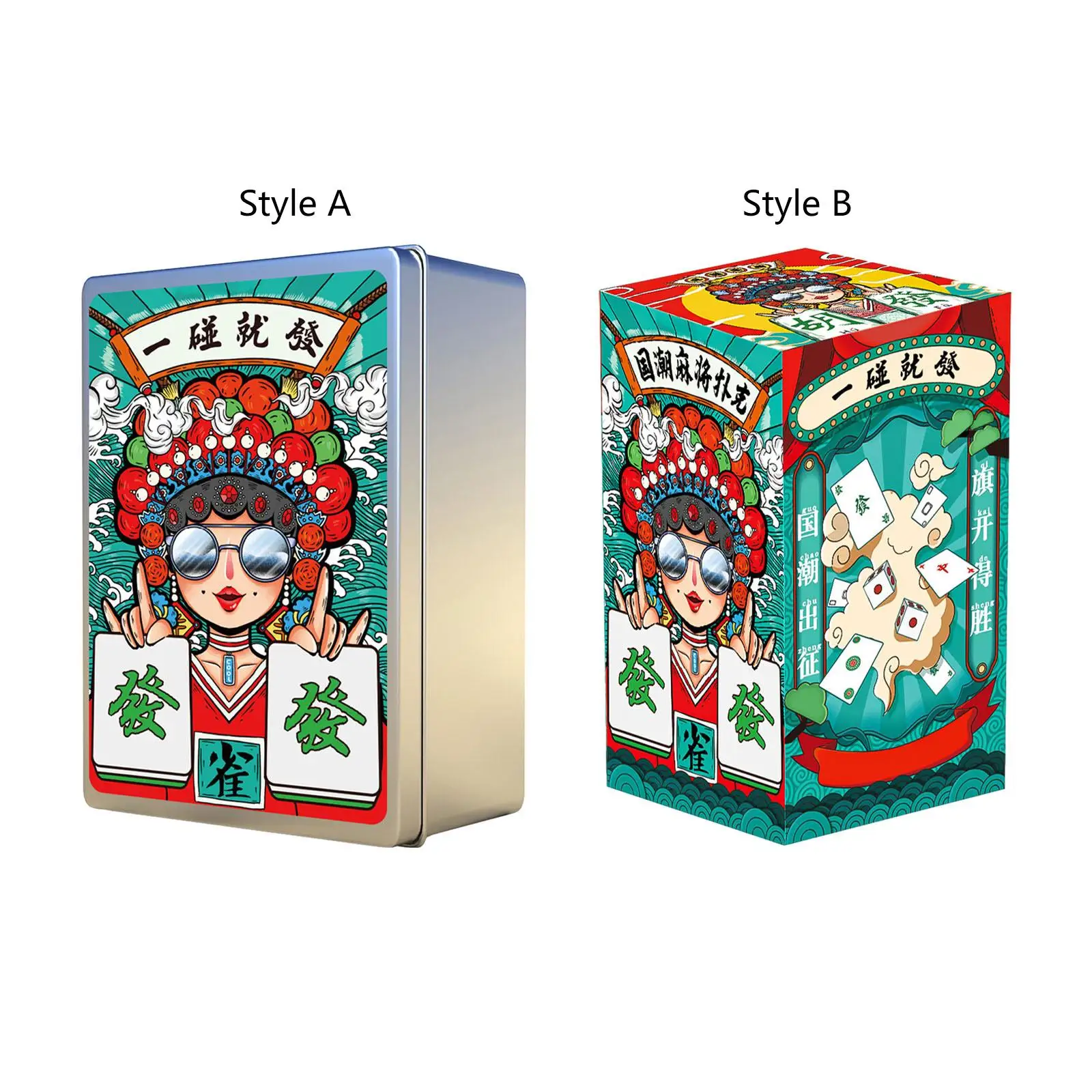 

mAh Jongg Playing Cards Party Leisure Game Table Game for Festival Gathering