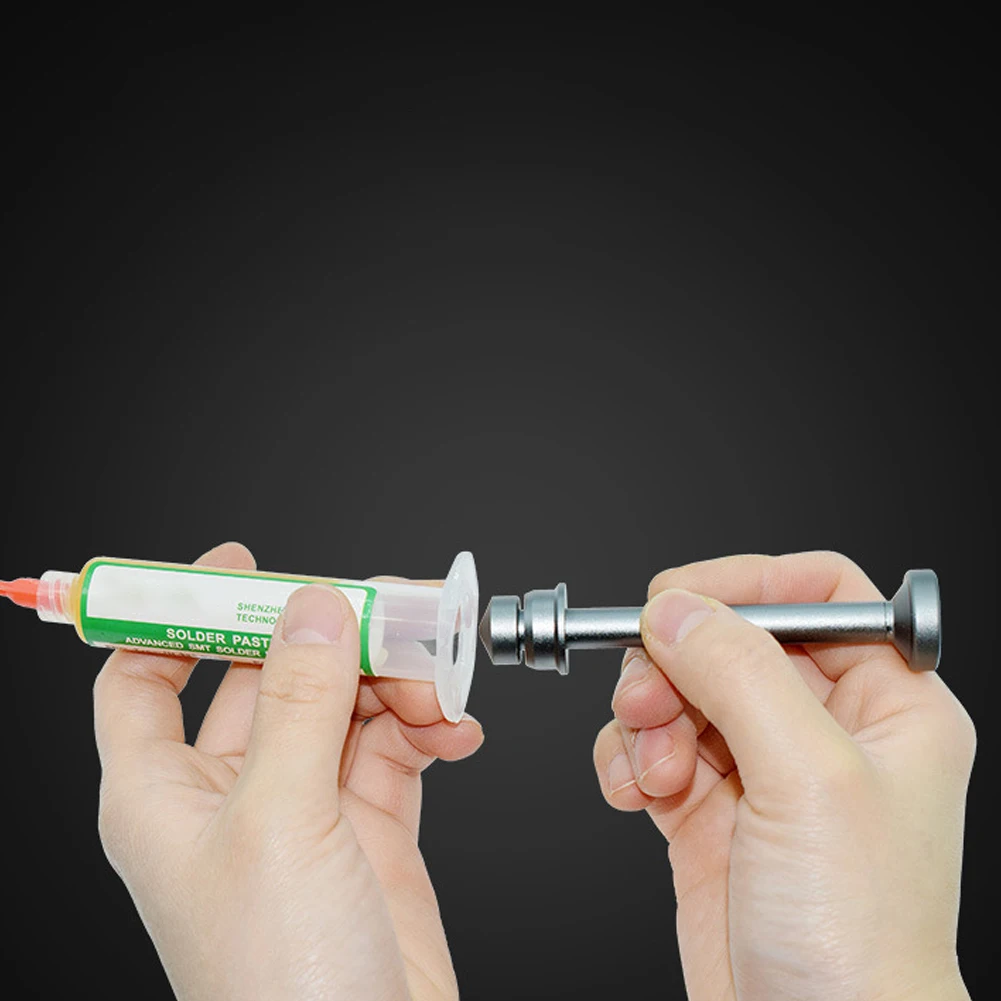 

Durable Heavy Duty Push Rod Flux Booster Putter Aluminum Alloy Dispensing Needles Flux Paste Welding Oil Accessories