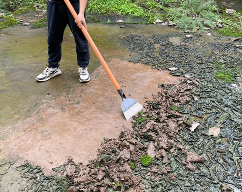 Description Picture 4 of itemThickened Cleaning Shovel Lawn Cleaning Knife Putty Paint Shovel Large Wall Shovel Cement Knife Stainless Steel Garden Tools