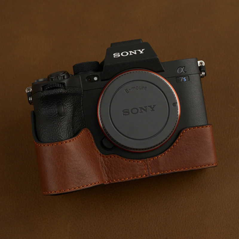 

For SONY A7SM3 A7S3 7SM3 A1 Protective sleeve box base holster handwork Photo Camera Genuine leather cowhide Bag Body BOX Case