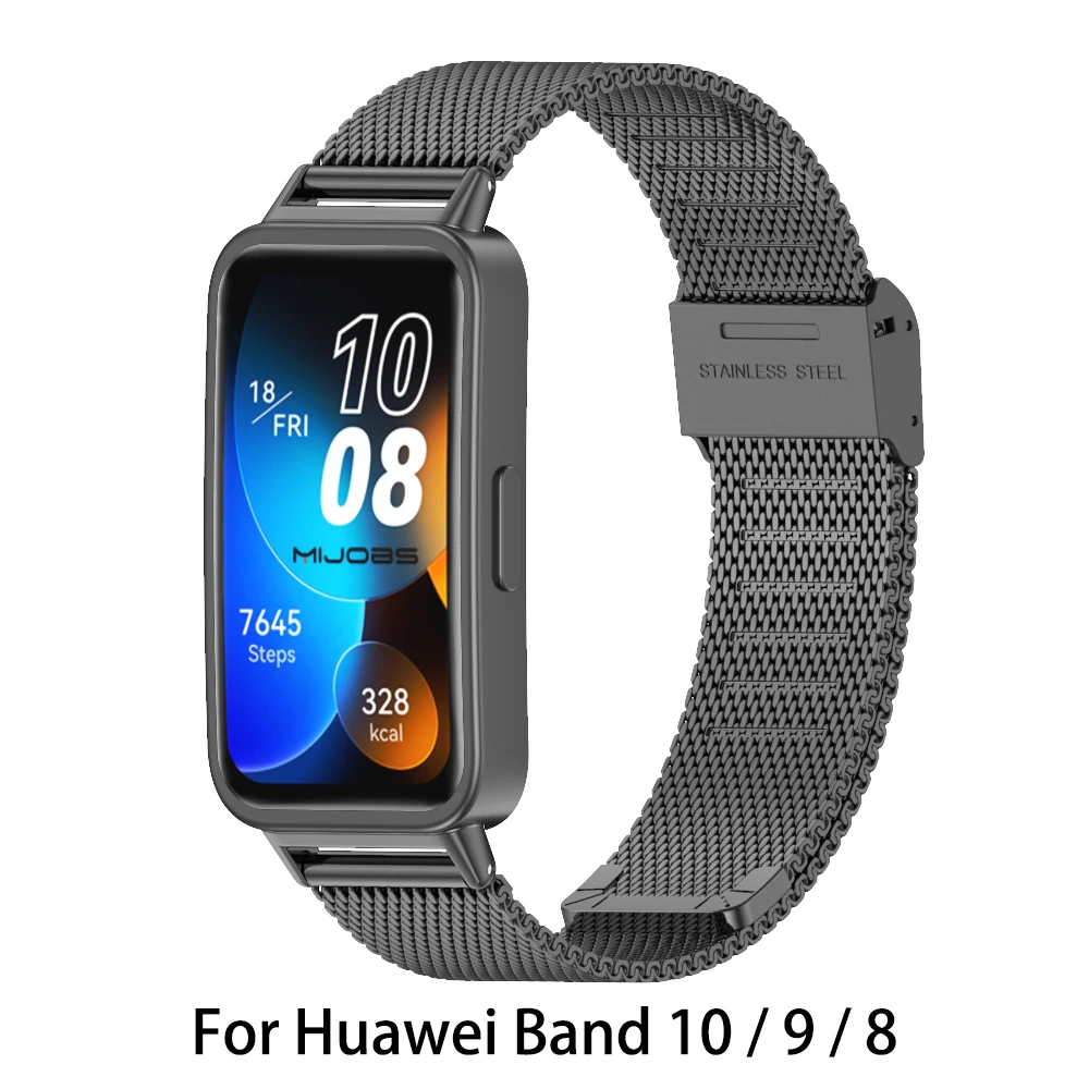 Premium Metal Wristband Bracelet - Smartwatch Strap Replacement Accessory