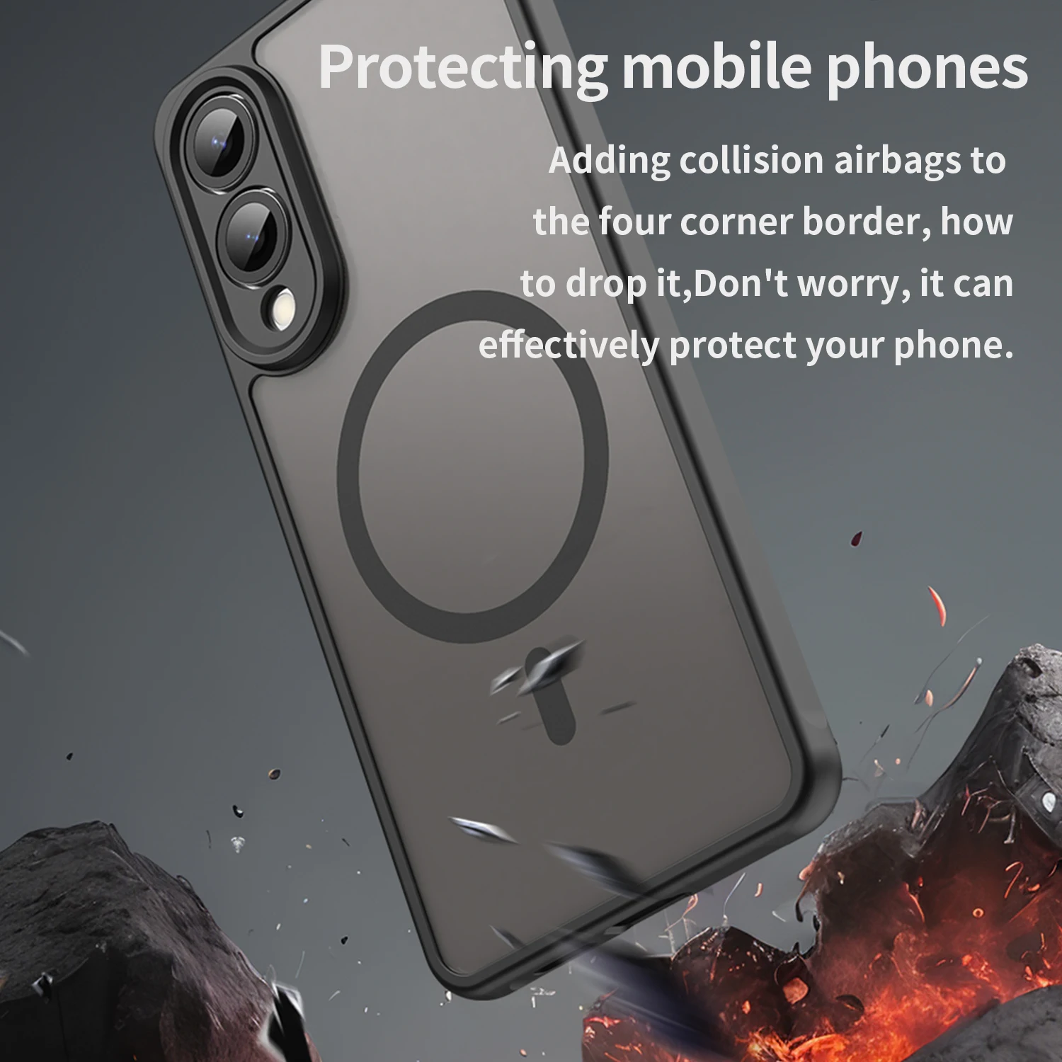 Matte Drop Protection Case with MagSafe