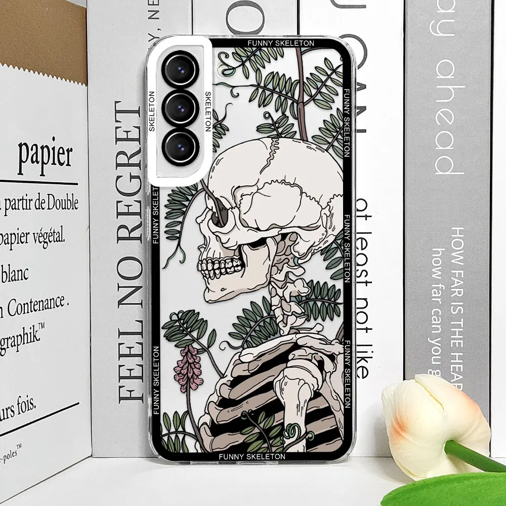 Artistic Funny Skeleton Skull Phone Case for Samsung Galaxy S25 S24 S23 Ultra S22 Plus S21 FE 5G Clear Soft Covers Couple Fundas 6 Artistic Funny Skeleton Skull Phone Case for Samsung Galaxy S25 S24 S23 Ultra S22 Plus S21 FE 5G Clear Soft Covers Couple Fundas – Bild 6