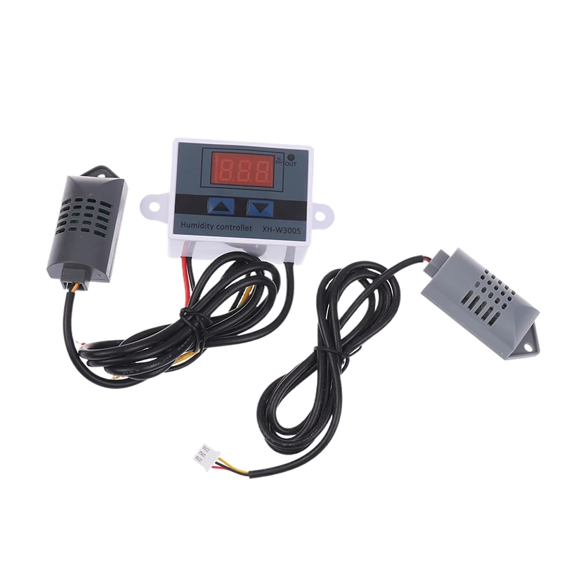 새로운 XH-W3005 디지털 습도 컨트롤러 12V 24V 220V 습도 조절기 습도계 습도 제어 스위치 레귤레이터 + 습도 센서