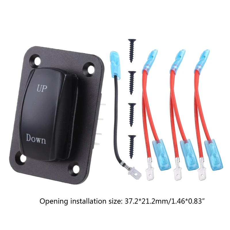 멀티 포트 소켓 스위치 12V 20A/24V 10A 자동차 전자 액세서리 On/Off 전원 버튼 토글 스위치 Motorhome RV F19A