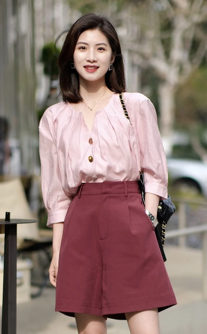 

2023 Spring/Summer Fashion New Women's Clothing Shorts Suit 0814