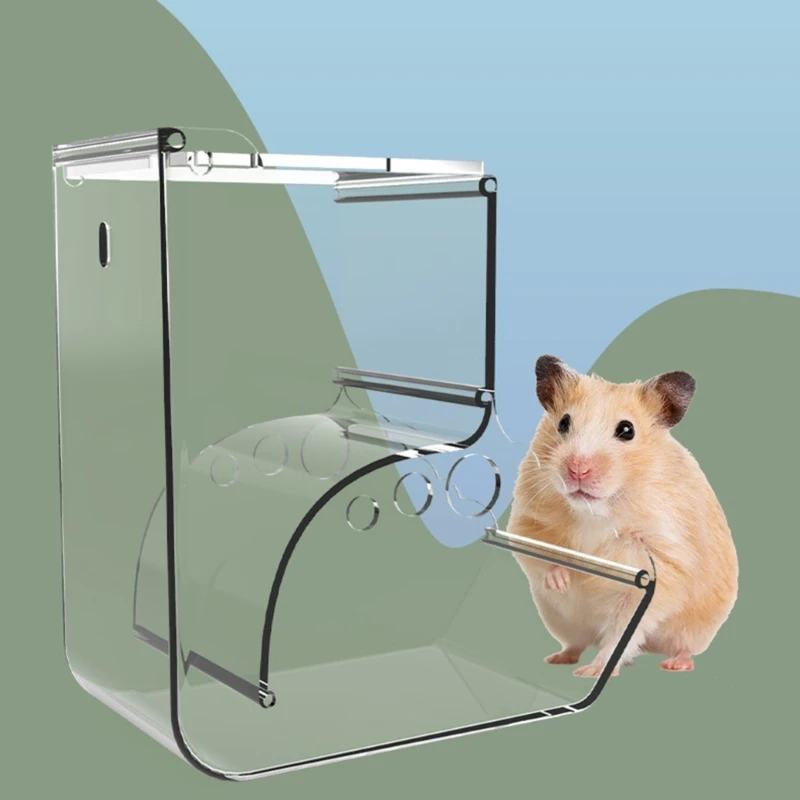 

Диспенсер для корма для хомяков AntiTipping Feed Tray Seed Tray Контейнер для корма для хомяков Большой контейнер для семян T84E