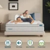 14 Inch Plush Hybrid Mattress Queen Size Memory Foam Mattresses with Individually Pocketed Coils Innerspring Motion Isolation 6
