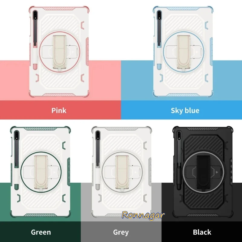 Premium 360° Rotating Heavy Duty Tablet Case, Fits 11-12.4 Inch Devices