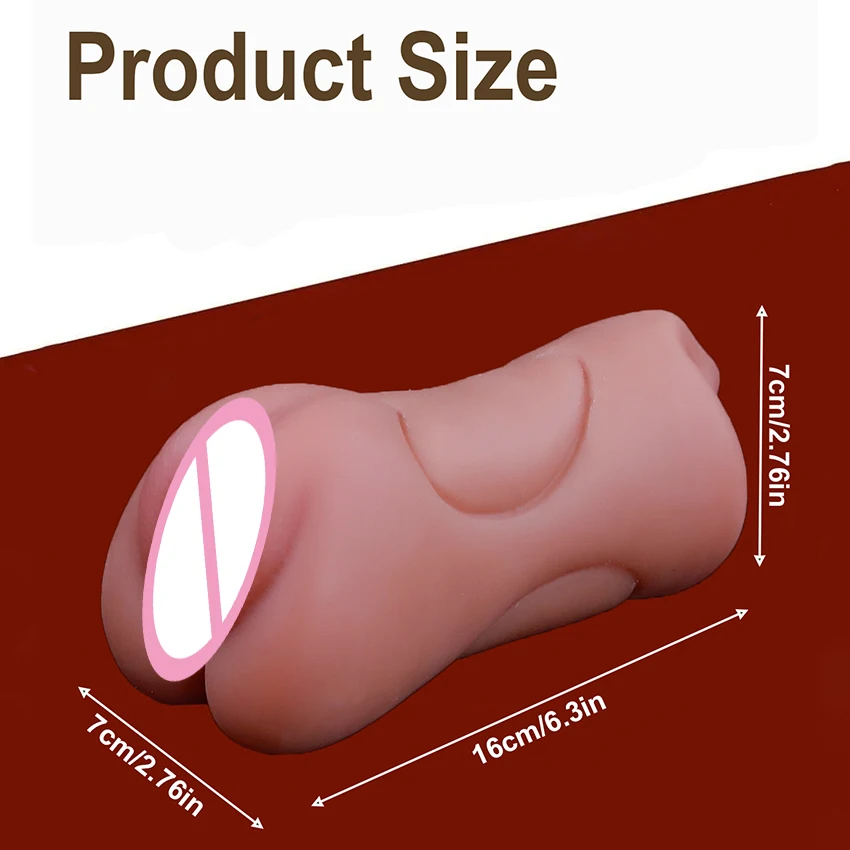 3 In 1 Vagina Stick Male Masturbator Sex Toys For Men Realistic Artificial Rubber Pussy Masturbation Real Oral Sexitoys Adult 18 male masturbator
