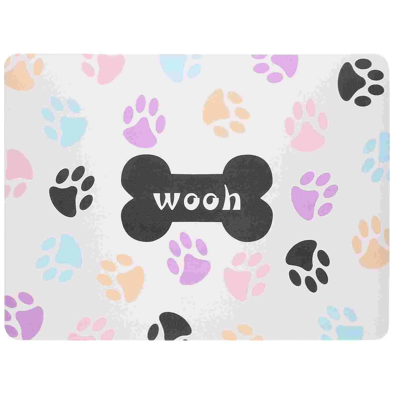 

Supple Pet Feeder Mat No Messy Feeding Mat Absorbent Dog Bowl Mat Food Water Bowl Mat