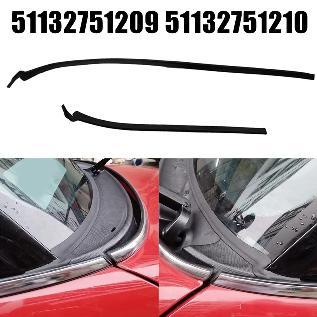 Mini Cooper Accessories Copgge Windshield Cover Trim Rubber Seal Compatible With Mini Cooper R55 R56 R57 2008 2009 2010 2011 2012 2013 2014 2015 51132751209 51132751210 Wiper Cowl