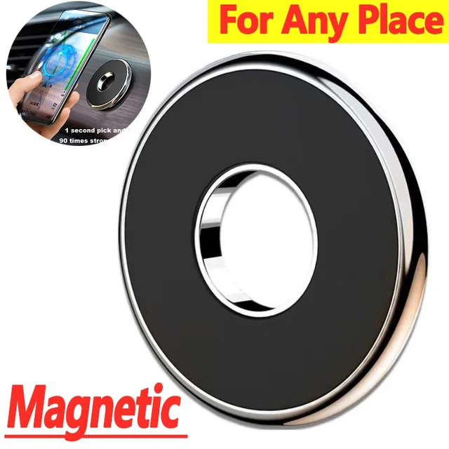 Strong Magnetic Car Phone Holder Stand For iPhone Magnet Mount Round Car Holder Bracket Dashboard Wall Mobile Holder Universal