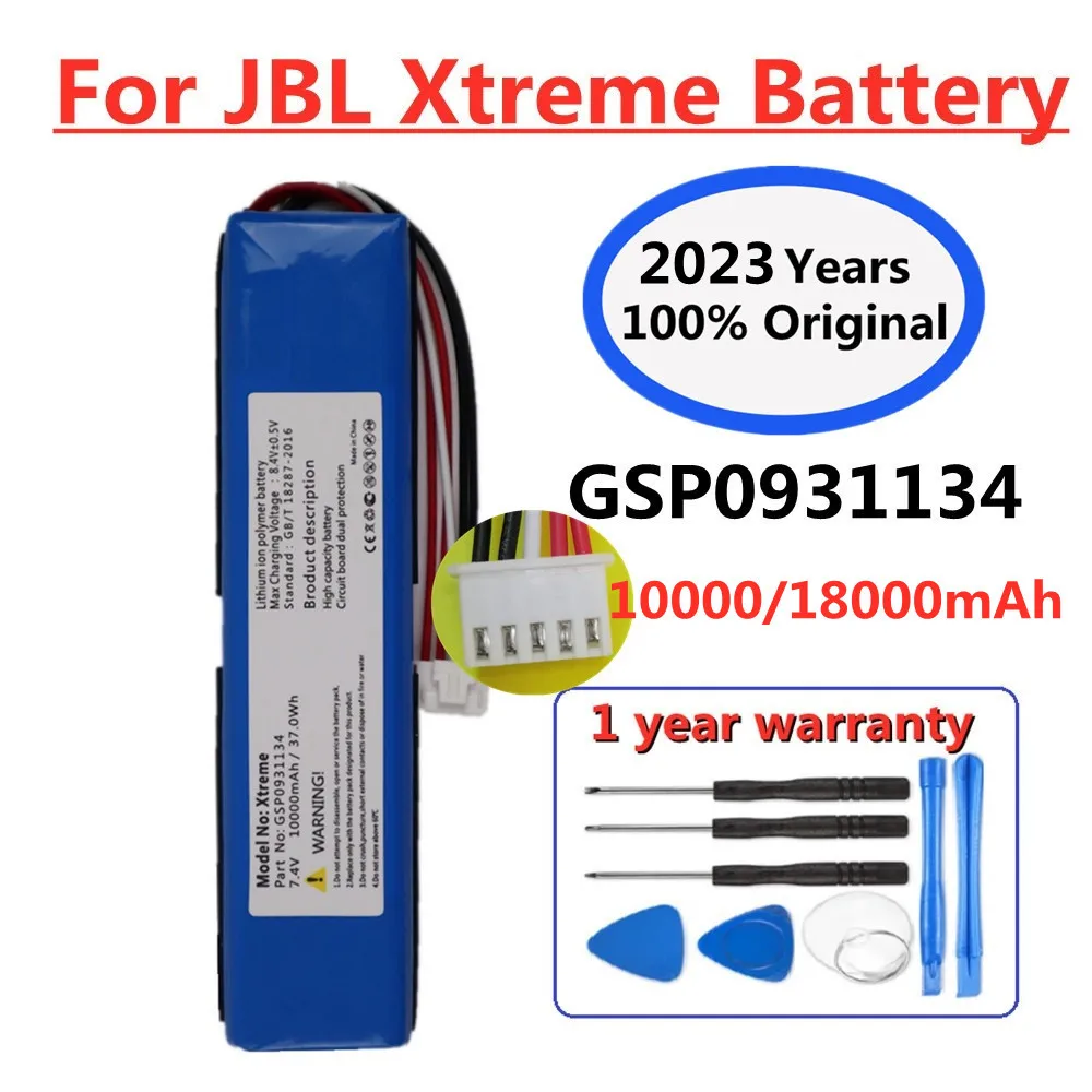 

2023 100% Original 10000mAh Wireless bluetooth Speaker Battery GSP0931134 For JBL Xtreme 1 Xtreme1 Pack Player Speaker Bateria