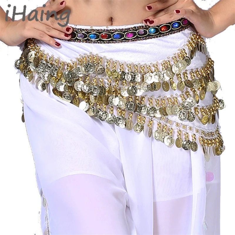 

Adult Tassel Sparkly Coins Belly Dance Hip Scarf Women Party Stage Mini Skirt Wrap Towel Rave Belt Waist Chain Dancewear Costume