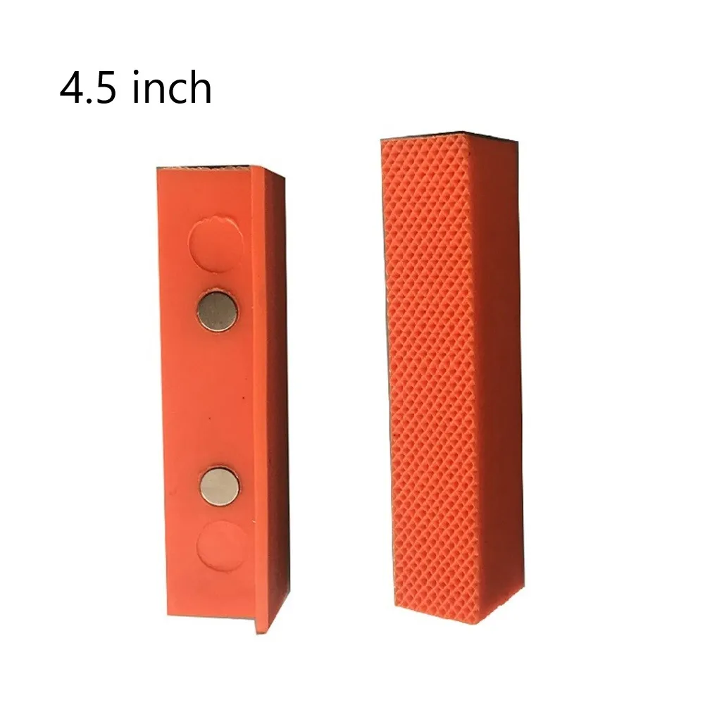 2pcs 4.5/6 Inch Bench Vice Jaw Pads For Holding Wood Metal Magnetic Vise Protection Strip Mill Clamp Drill Press Accessories