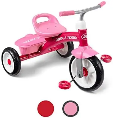 

Pink Rider Trike, Outdoor Toddler Tricycle, Tricycle for Toddlers Age 3-5 (Amazon Exclusive), Toddler Bike