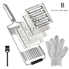  Multifunctional Grater Stainless Steel Handle Cut Radish Cutter Appliances Kitchen Potato Slicer Vegetable Kitchen Creative I3D4 