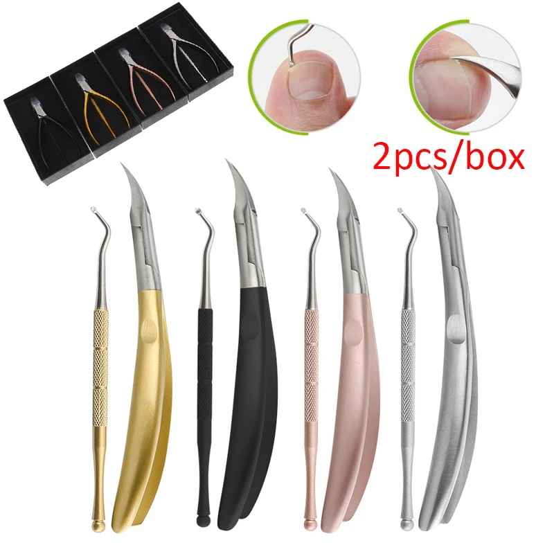 Professional Ingrown Toenail Trimmer Pedicure Care Paronychia Improved Stainless Steel Nail Clippers Dead Skin Pliers Manicure
