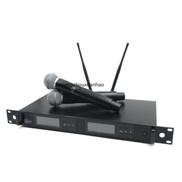 

QLX24D Beta58 система Dual Mike, караоке, живой вокал, микрофон, ручной микрофон, беспроводной Beta87 QLX24D