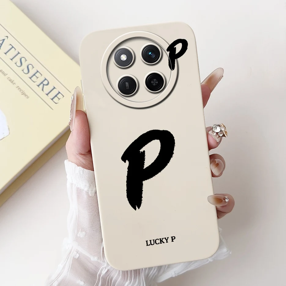 Cute Lucky Letters Soft Silicone Case - Stylish Protective Cover