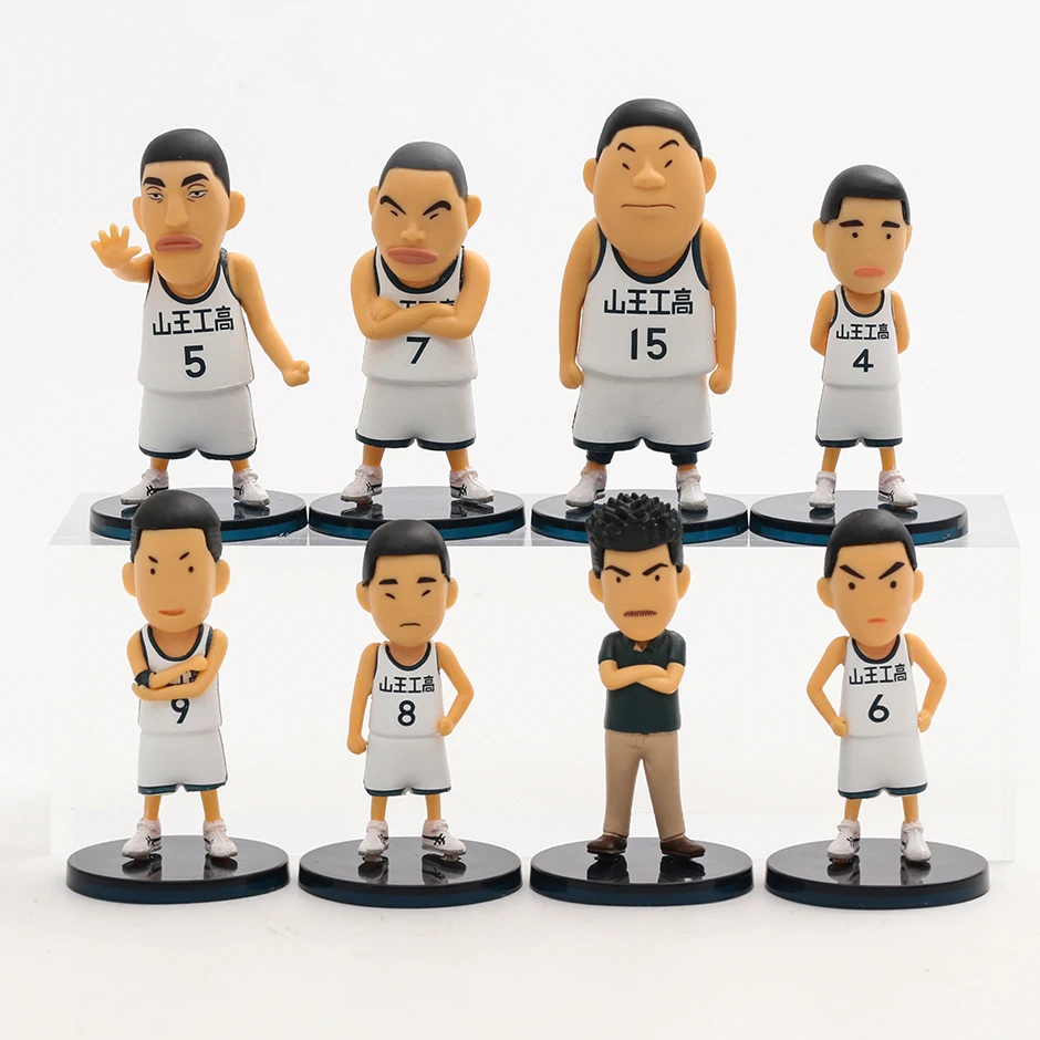 

Slam Dunk Team Akita SANNOH Q Version Dolls PVC Figures Toys 8pcs/set