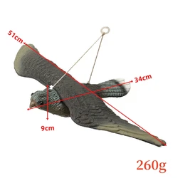 Realistic 3D Falcon Decoy for Pest Control and Garden Decoration (Plastic bird)