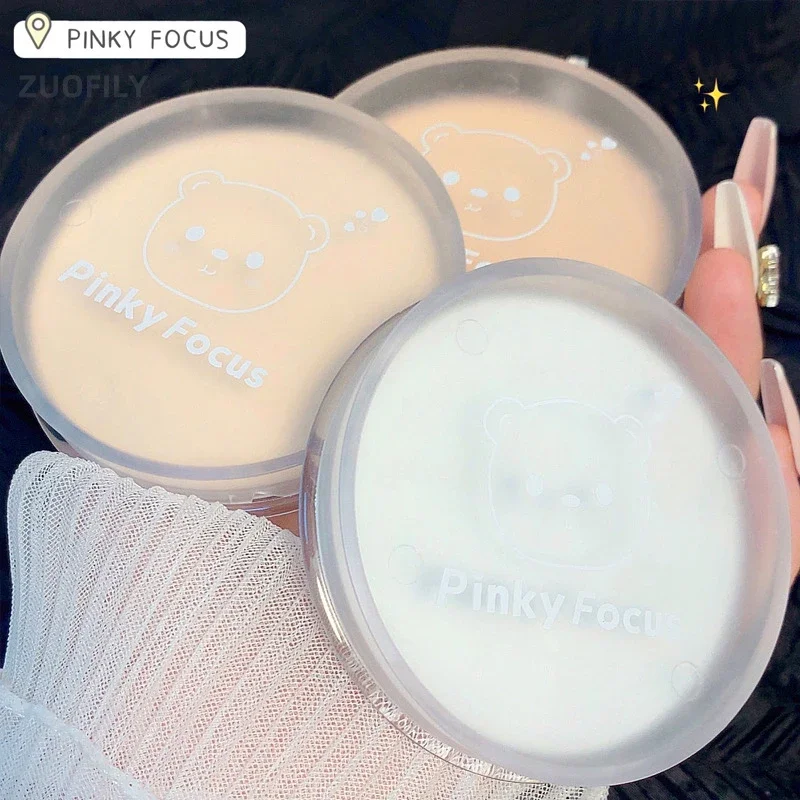 Face Powder Pressed Powder Foundation with Powder Puff Makeup Concealer