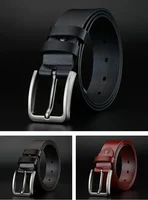 Ceintures à boucle ardillon carrée en alliage pour hommes, nouvelle collection d'affaires et de loisirs, marque célèbre de luxe de styliste, ceintures en jean en cuir Pu pour hommes 3