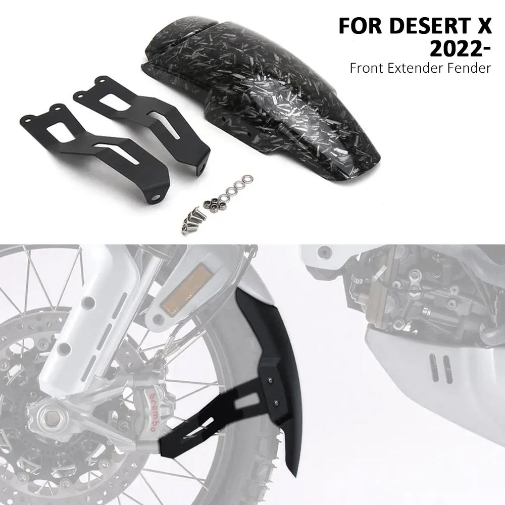 

Motorcycle Accessories Front Fender Mudguard Extender Extension 3 colors New For Ducati Desert X DesertX DESERT X 2022 2023