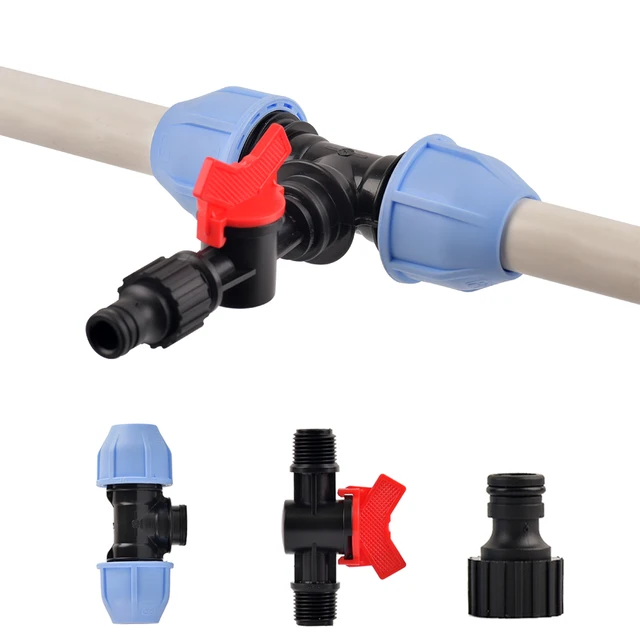 20 Mm 25 -Es 32 Pe Tee Csatlakozók Gyors Csatlakoztatás Csaptelepcsövek Csatlakozói Vízvezeték -Szerelvények Otthoni Kert
