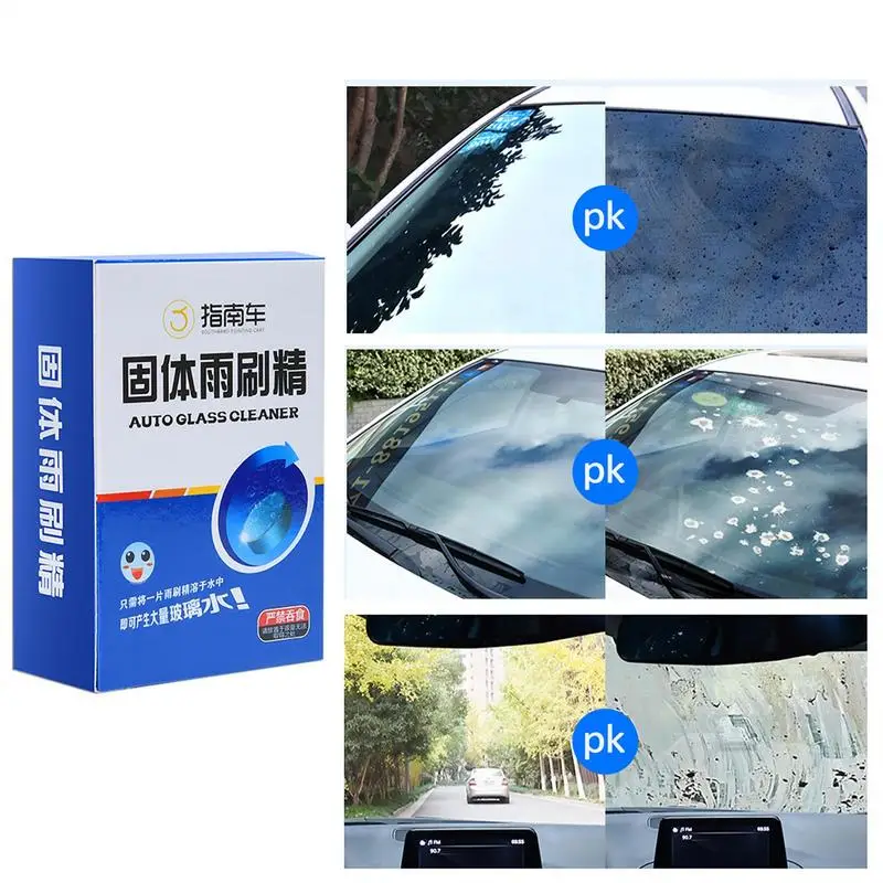 

Car Windscreen Washer Tablets Multifunctional Car Effervescent Tabs Fluid Detergent Concentrated Solid Washer Tablets For Glass