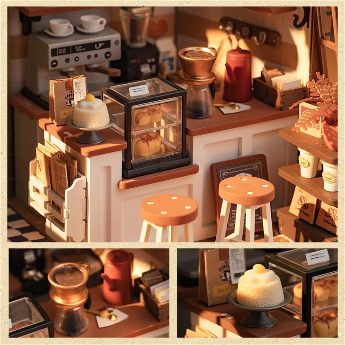 Rolife Daily Inspiration Cafe DIY Miniature House Kit – Artifex Coffee