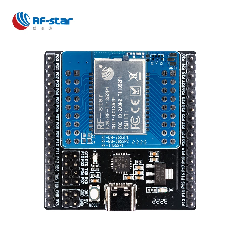 

TI CC1352P ZigBee Sub-1G module RF-TI1352P1 development board for test