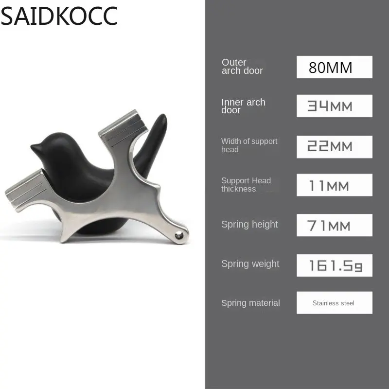 

Рогатка из нержавеющей стали, плоская кожаная сумка, прямая кожа с бантом, 304 конкурентоспособная арбалетная Рогатка с пальмовым сокровищам, катапульта