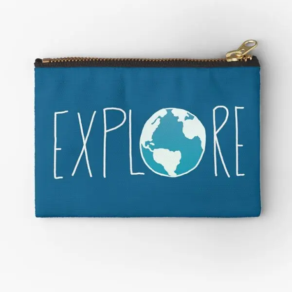

Кармашки на молнии Explore The Globe Ii, упаковка для трусиков, монет, ключей, носков, косметичка, сумка для денег, нижнее белье, маленький женский кошелек