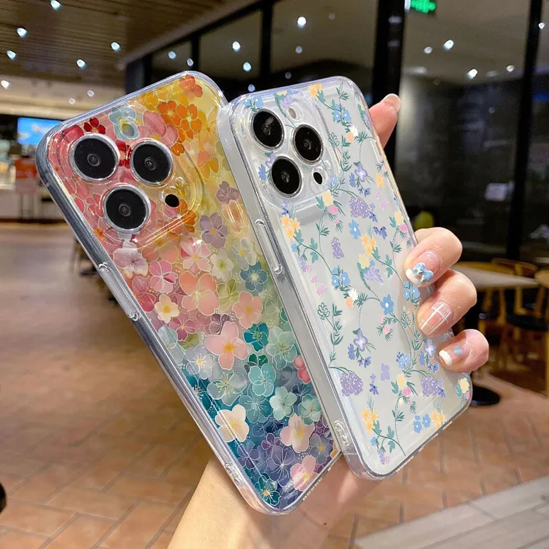 Vibrant Floral Soft Phone Case