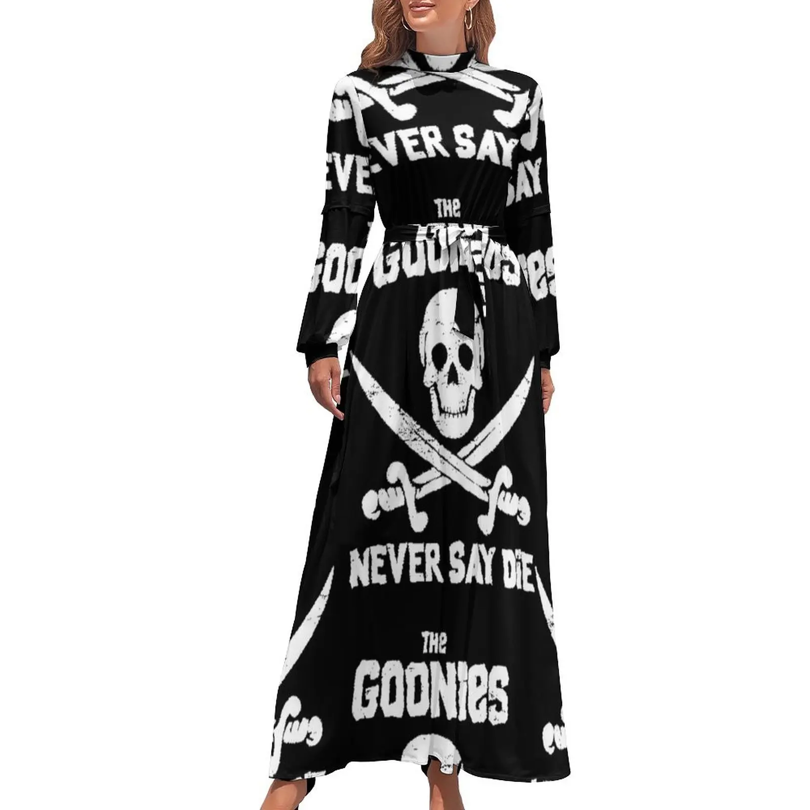 thumbnail image 1 of E GOONIES NEVER SAY DIE Vestido largo sensual sexy para mujer vestido de hada ropa de noche de verano para mujer, 1 of 5