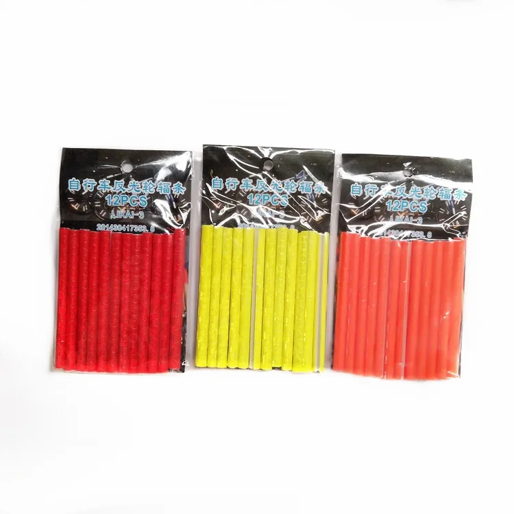 Bicycle Parts Bike Accessories Bicycle Lights Wheel Rim Spoke Clip Tube Safety Warning Light Cycling Bike Strip Reflective Reflector