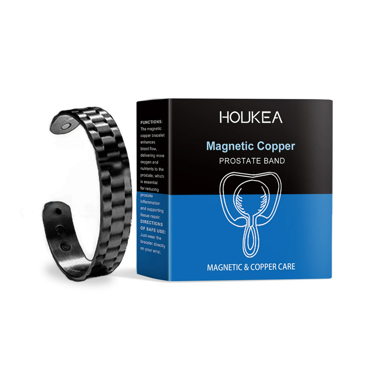 Magnetic Copper Prostate Band Hypo-allergenic Jewelry Bracelet For Dad Father Husband
