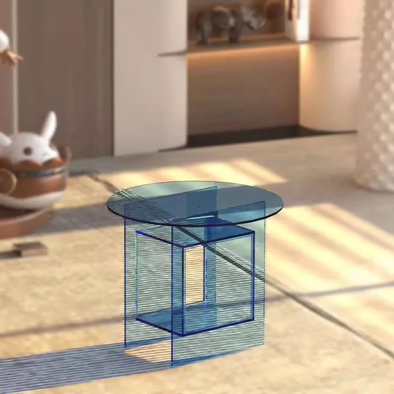 Bedside Acrylic Corner Table Creative Bay Window Table Tavolino Salotto Seating Desk Luxury Meubles 거실탁자 Living Room Furniture
