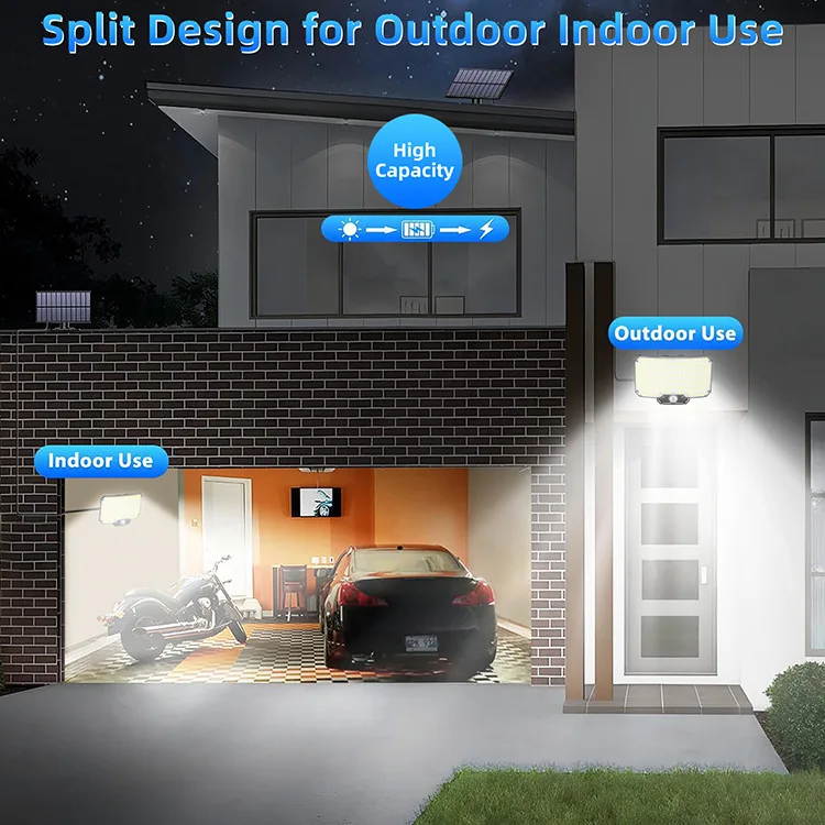 Solar Energy Split-type Single-head Street Lamp Home Outdoor Human-sensing Wall