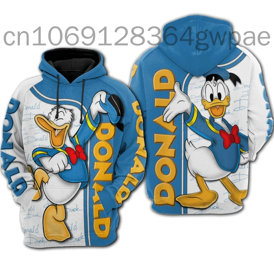 

Donald Duck 3D Printed Hoodie Men Women Casual Sports Pullover Hoodie Disney Cartoon 3D Hoodie Fashion Oversized Streetwear