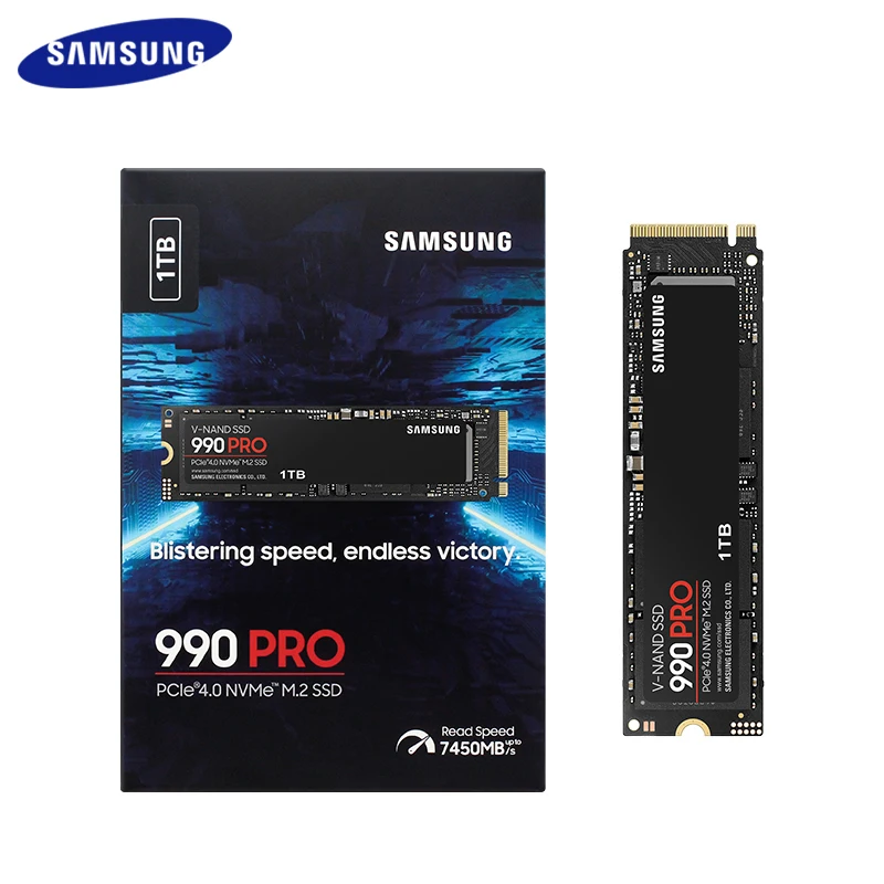 Originale Samsung 990 Pro Ssd 1Tb 2Tb Pcie 4.0 Nvme M.2 Unità A Stato Solido Interna M.2 2280 Velocità Veloce Per Laptop Desktop Da Gioco